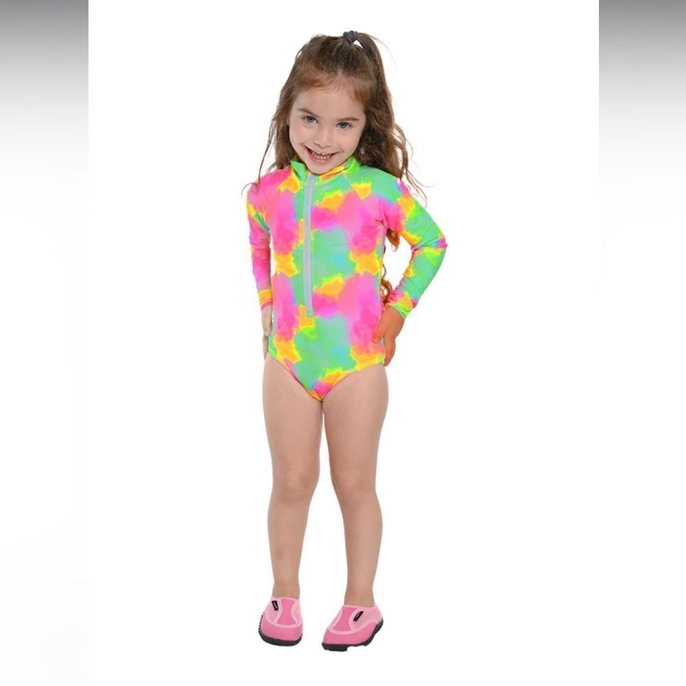 Ingear
Zip front long sleeve bathing suit unitard for baby girls and‎ toddlers